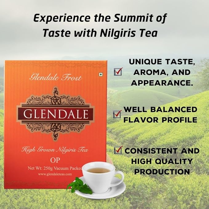 Glendale High Grown Nilgiri Tea OP 250g (Pack Of 1) Glendale Frost Single garden Fresh Tea - Image 5