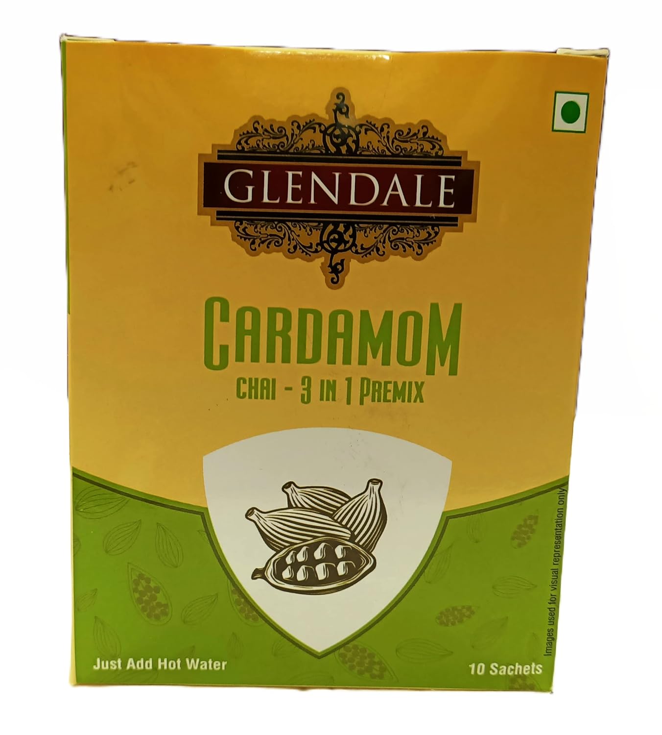GLENDALE Cardamom Chai 140 g | Pack of 1 | Total 140 g | 3 in 1 Premix Instant Tea 10 Sachets in Each Pack - Image 2