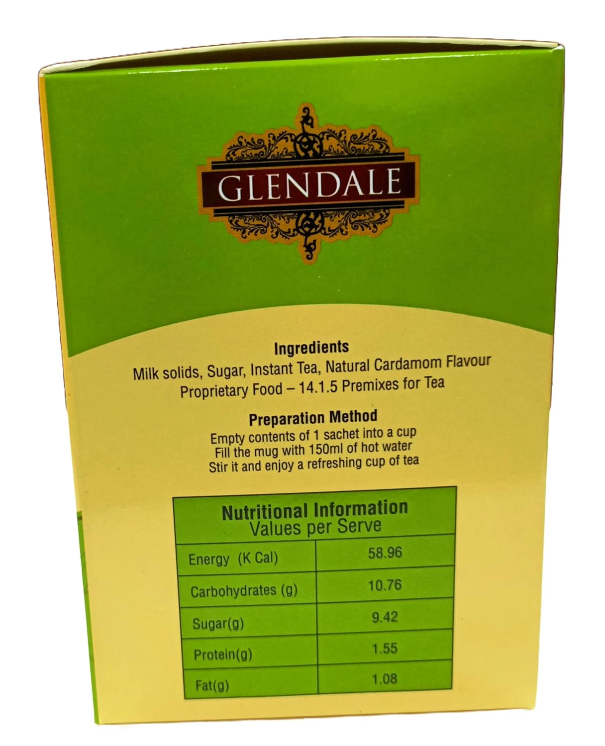 GLENDALE Cardamom Chai 140 g | Pack of 1 | Total 140 g | 3 in 1 Premix Instant Tea 10 Sachets in Each Pack - Image 4
