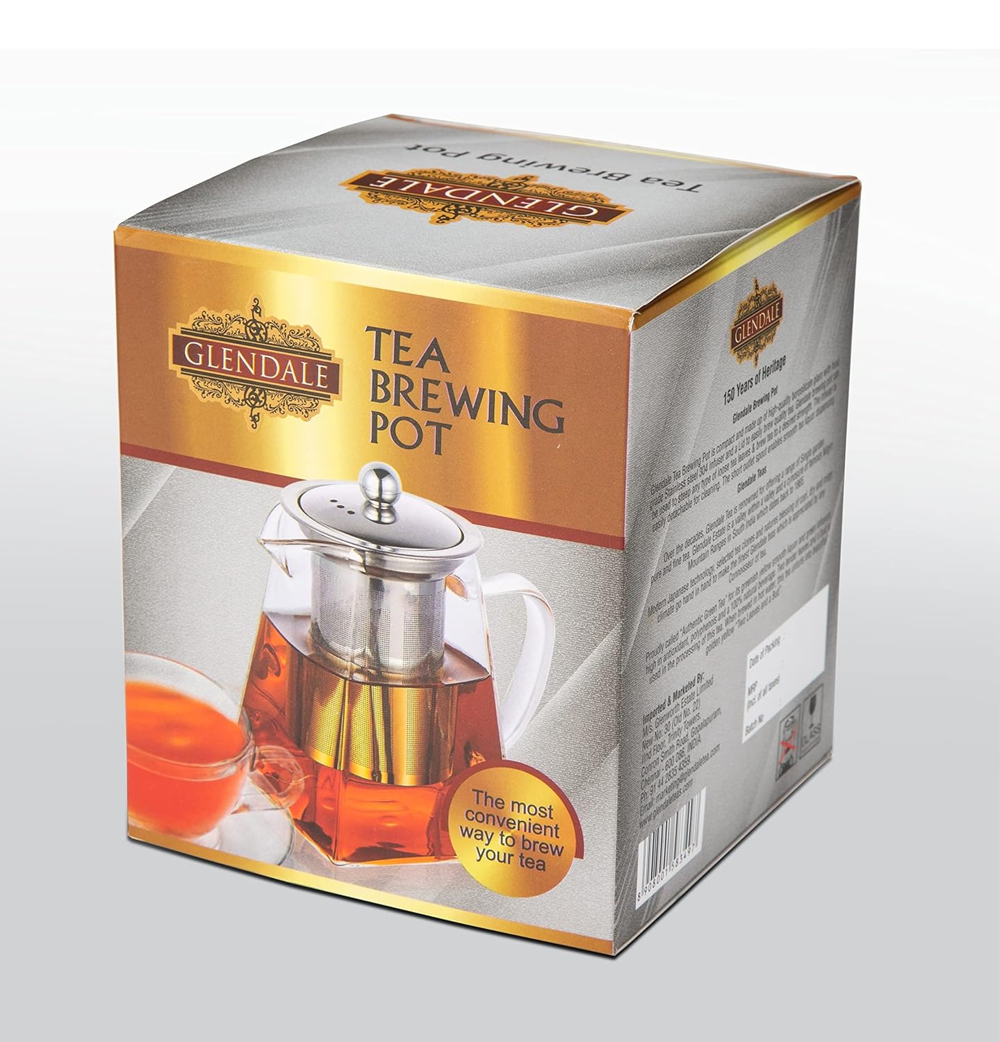 Glendale Tea Glass Tea Brewing Pot, 600 ml - Image 4