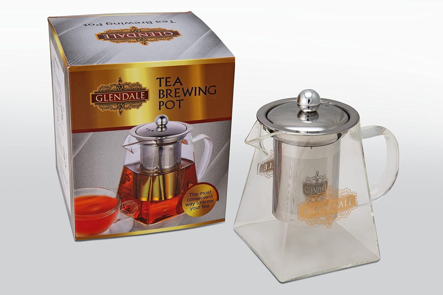 Glendale Tea Glass Tea Brewing Pot, 600 ml - Image 2