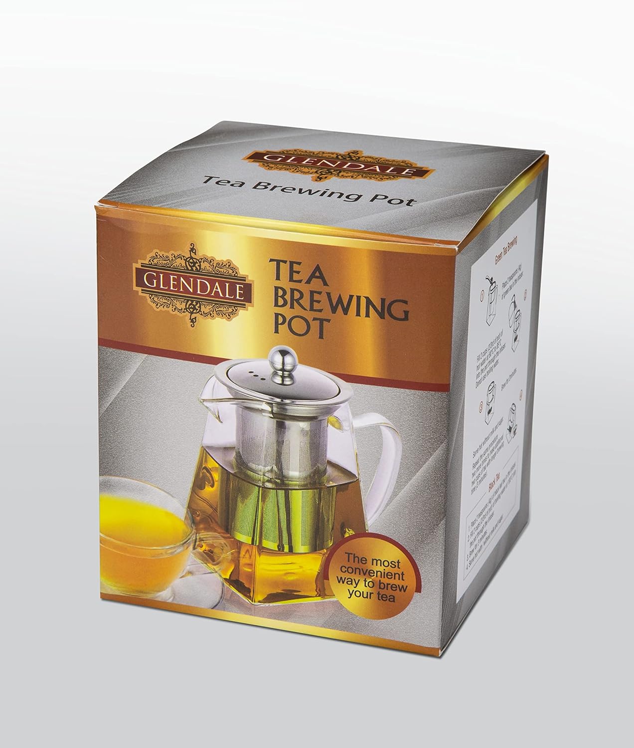 Glendale Tea Glass Tea Brewing Pot, 600 ml - Image 5