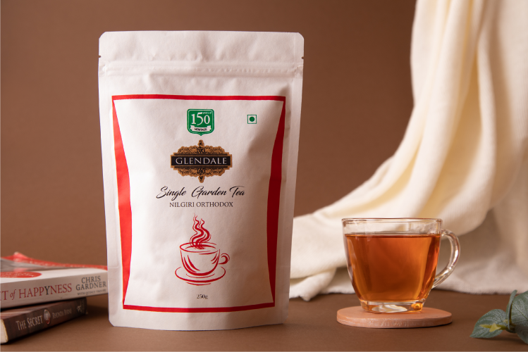 GLENDALE Nilgiri Orthodox Tea 250 g | High Grown Nilgiri Single Garden Tea | 150 Years of Heritage